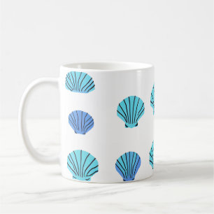 Taza De Café Concha marina azul