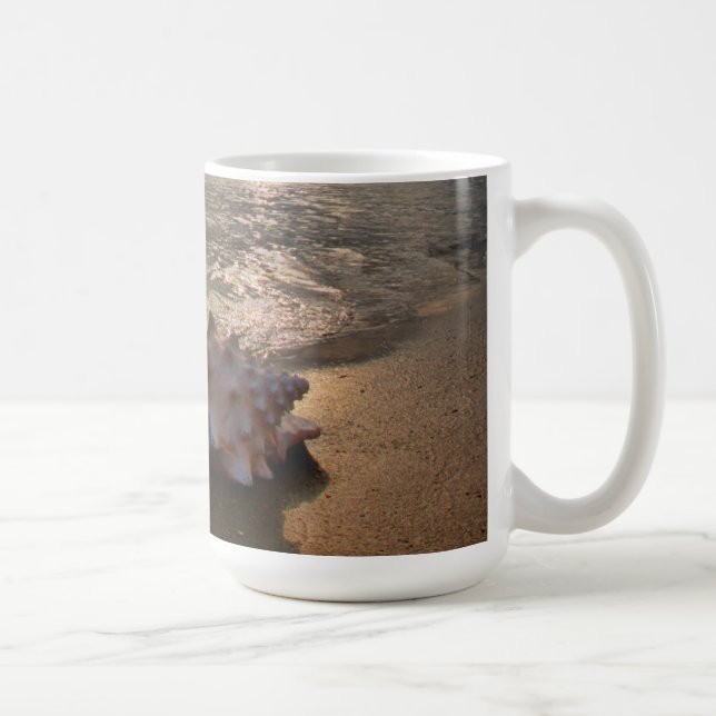 Taza De Café Concha Shell en la playa el | St Augustine, la (Derecha)