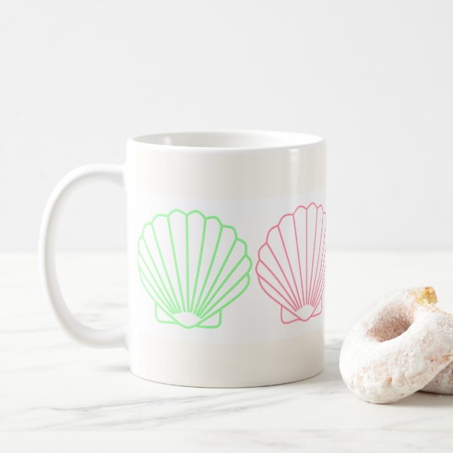 Taza De Café Conchas marinas (Con donut)