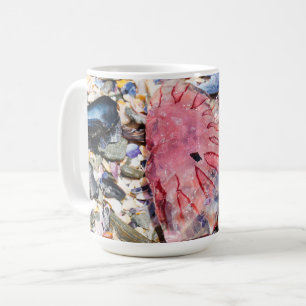Taza De Café conchas marinas Jellyfish Ocean Beach View