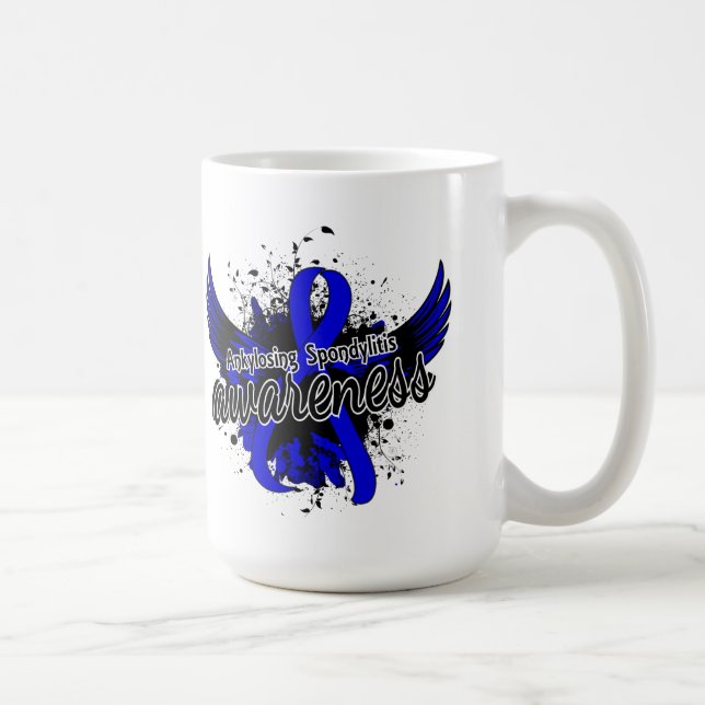 Taza De Café Conciencia Ankylosing 16 de Spondylitis (Derecha)