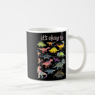 Taza De Café Conciencia Au Es Ser Diferente Dinosaurio Divertid