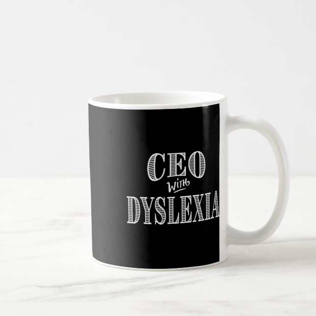Taza De Café Conciencia Ceo Dislexia Habilidad Regalada Amor (Derecha)