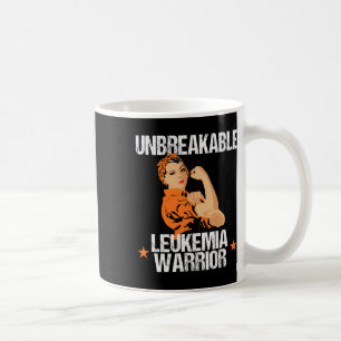 Taza De Café Conciencia: Cinta Naranja guerrera inquebrantable