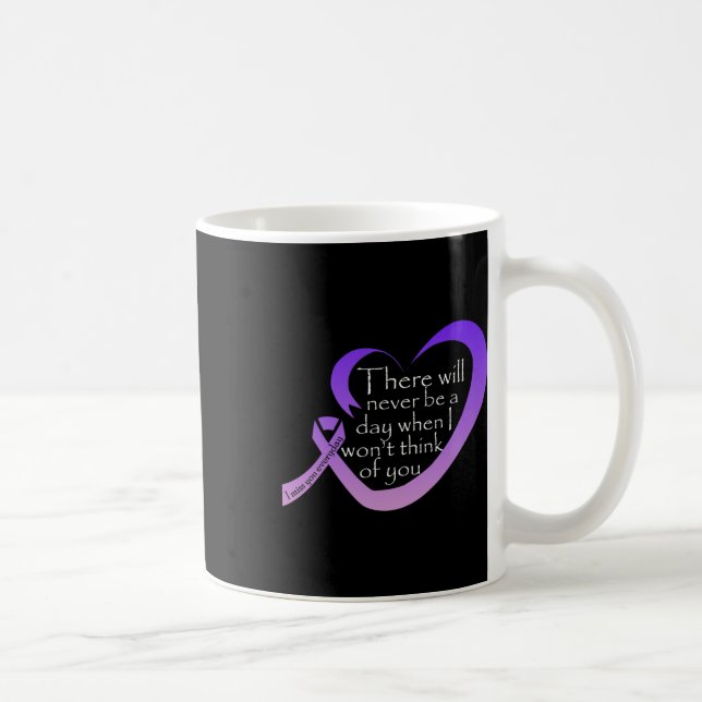 Taza De Café Conciencia Cinta púrpura (Derecha)