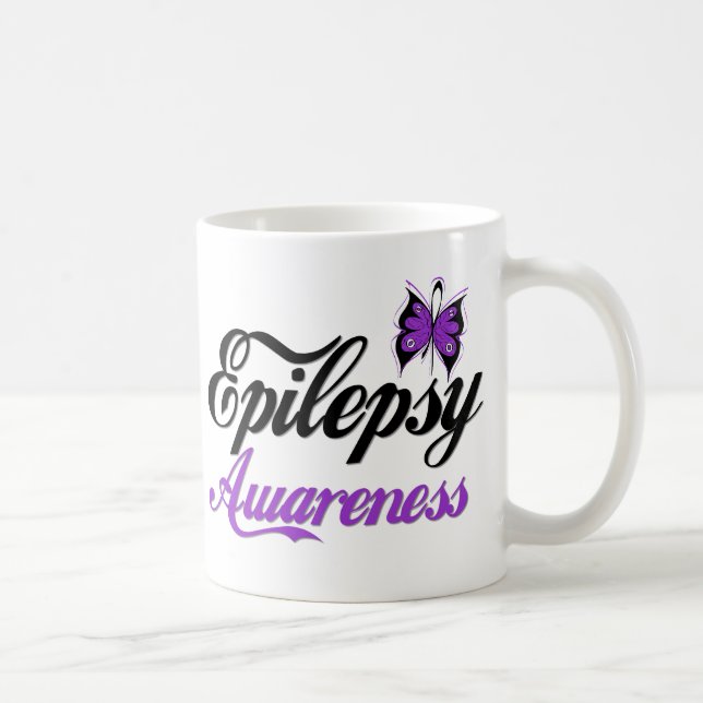 Taza De Café Conciencia de la epilepsia (Derecha)