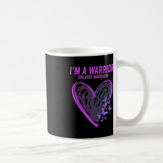 Taza De Café Conciencia de la epilepsia Soy una mariposa del co