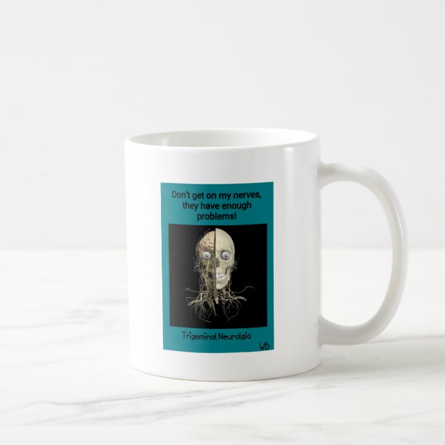 Taza De Café Conciencia de la neuralgia de Trigeminal (Derecha)