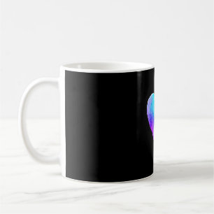 Taza De Café Conciencia de prevención punto y coma verde azulad