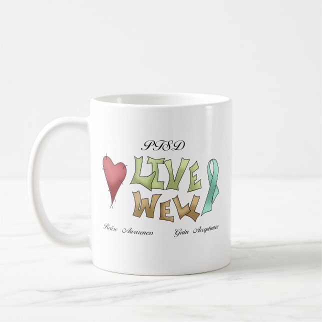 Taza De Café Conciencia de PTSD (Izquierda)
