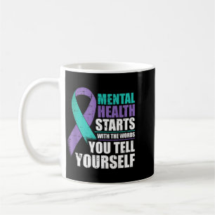 Taza De Café Conciencia de Salud Mental Comienza con Palabras P