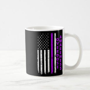 Taza De Café Conciencia de Sobredosis Cinta Morada Adicción a l
