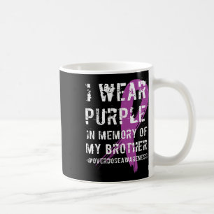 Taza De Café Conciencia de Sobredosis Memoria Morada de Mi Herm