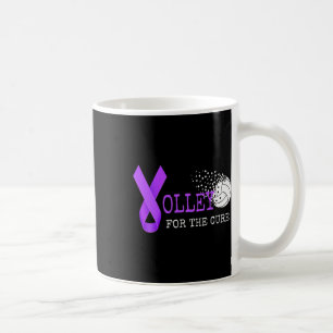 Taza De Café Conciencia del alzheimer del voleibol