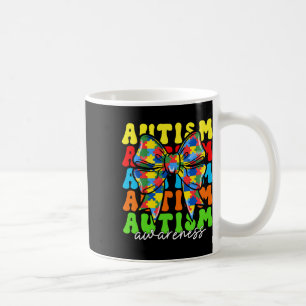 Taza De Café Conciencia del autismo Coquette Bow Hombres Mujere