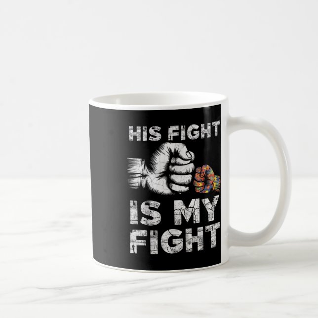 Taza De Café Conciencia del autismo Mamá papá padres niños auti (Derecha)