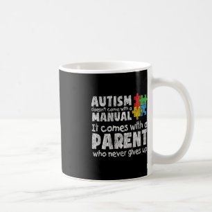 Taza De Café Conciencia del autismo Mamá papá padres niños auti