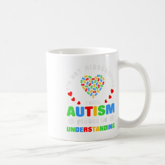 Taza De Café Conciencia del autismo No Me Comporté Mal, Tengo A