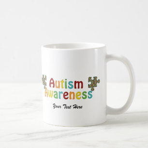 Taza De Café Conciencia del autismo (personalizable)