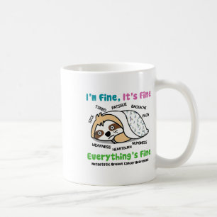 Taza De Café Conciencia del Cáncer de Mama Metastásico Estoy Bi