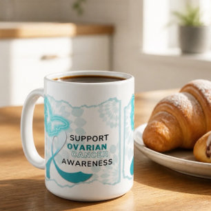 Taza De Café Conciencia del cáncer de ovario