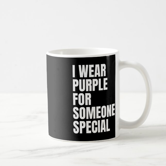 Taza De Café Conciencia del cáncer de páncreas que llevo morado (Derecha)