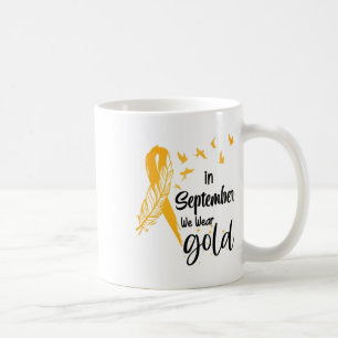 Taza De Café Conciencia del Cáncer Infantil En Septiembre Usamo