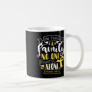 Taza De Café Conciencia del cáncer infantil familia de niños no