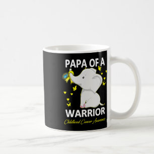 Taza De Café Conciencia del Cáncer Infantil Papá de un Guerrero