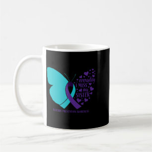 Taza De Café Conciencia del Suicidio Hermana Querida Memoria Su