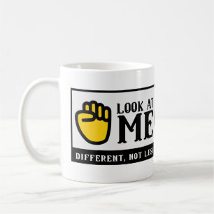 Taza De Café CONCIENCIA DIFERENTE, NO MENOR EN lenguaje de seña