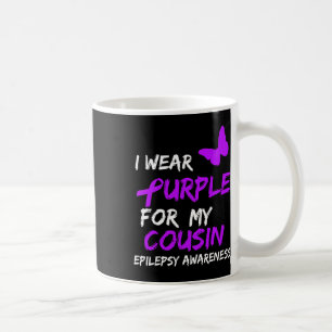 Taza De Café Conciencia Epilepsia Que Llevo Púrpura Para Mi Cos