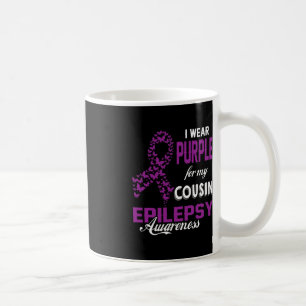 Taza De Café Conciencia Epilepsia Que Llevo Púrpura Para Mi Pri