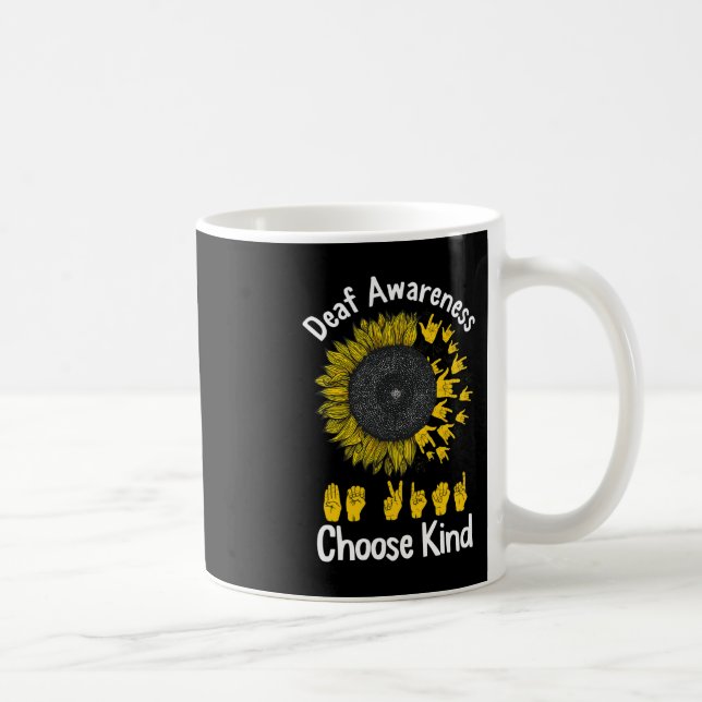 Taza De Café Conciencia Girasol Elegir clase de cinta amarilla  (Derecha)