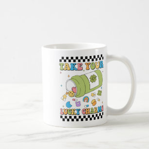 Taza De Café Conciencia Mental Toma Tus Pastillas de la Suerte 