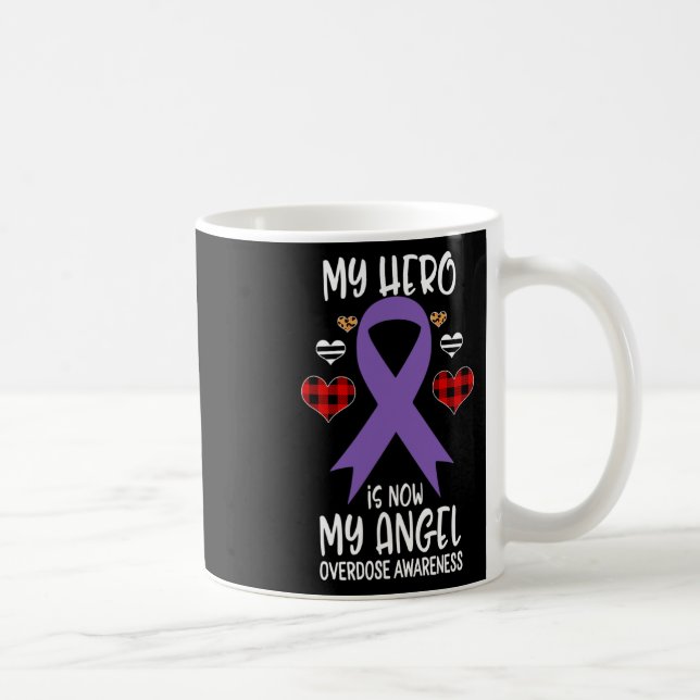 Taza De Café Conciencia Recuerdo Héroe Ahora Es Mi Ángel  (Derecha)