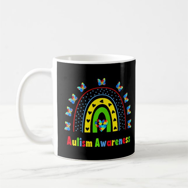 Taza De Café Conciencia sobre el autismo genera conciencia sobr (Izquierda)