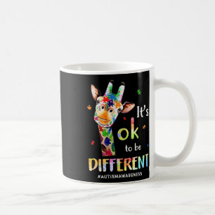 Taza De Café Conciencia sobre el Autismo Jirafa Animal Está Bie