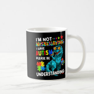 Taza De Café Conciencia sobre el Autismo No me estoy portando m
