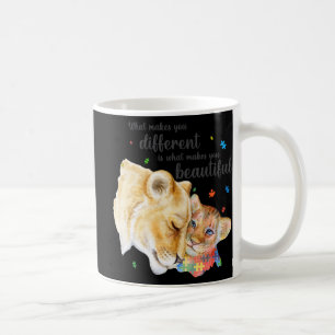 Taza De Café Conciencia sobre el autismo que te hace diferente 