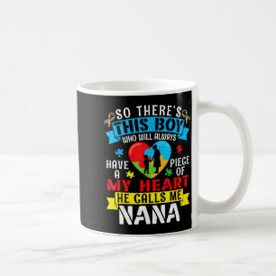 Taza De Café Conciencia sobre el Autismo Un Trozito de Mi Coraz