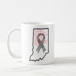 Taza De Café Conciencia sobre el cáncer cerebral en Indiana