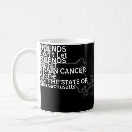 Taza De Café Conciencia sobre el cáncer cerebral en Massachuset