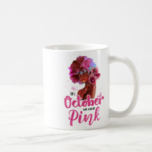 Taza De Café Conciencia Sobre El Cáncer De Mama En Octubre Usam