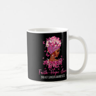 Taza De Café Conciencia sobre el cáncer de mama Fe Esperanza Am