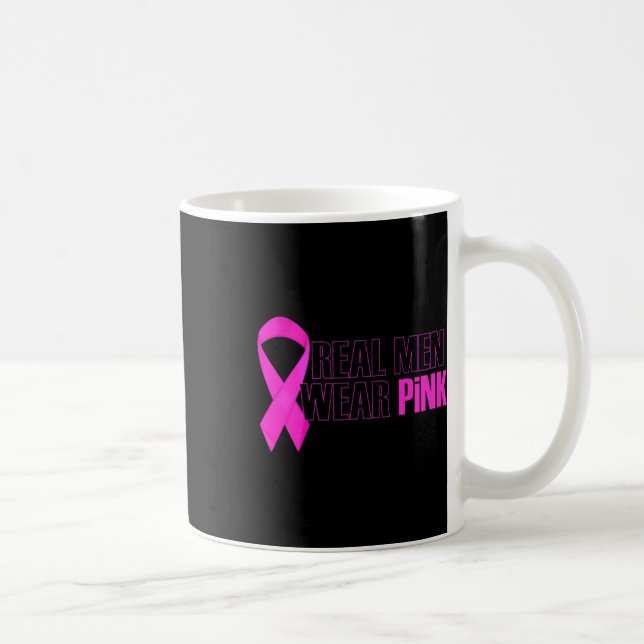 Taza De Café Conciencia sobre el cáncer de mama Los hombres rea (Derecha)
