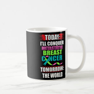 Taza De Café Conciencia sobre el cáncer de mama metastásico der