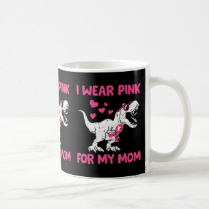 Taza De Café Conciencia sobre el cáncer de mama Niños de dinosa
