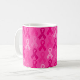 Taza De Café Conciencia sobre el cáncer de mama Patrón de cinta