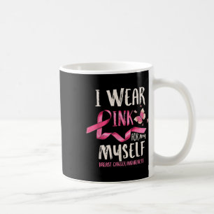 Taza De Café Conciencia sobre el cáncer de mama Que llevo rosad